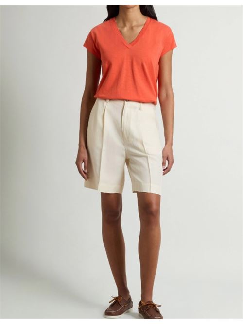 Pantaloncini in misto lino con pinces WOOLRICH | CFWWSH2005FRUT3043.8743